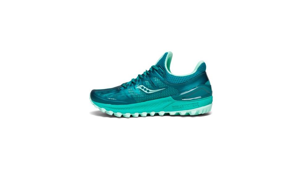 Saucony Xodus Iso 3 Trail Running Shoes - Womens, Green/Aqua, Medium, 10.5, S10449-35-10.5