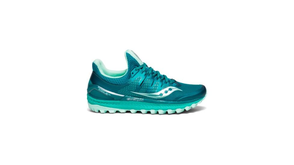Saucony Xodus Iso 3 Trail Running Shoes - Womens, Green/Aqua, Medium, 10.5, S10449-35-10.5