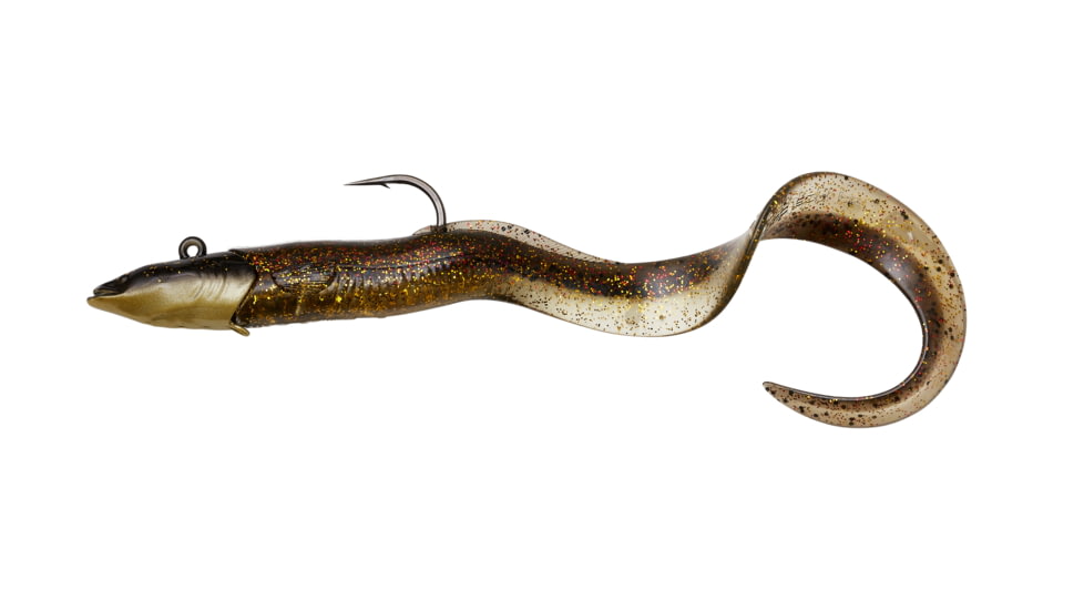 Savage Gear Real Eel Jig 12&quot; 5 1/3 oz Black and gold 1+1, 3319