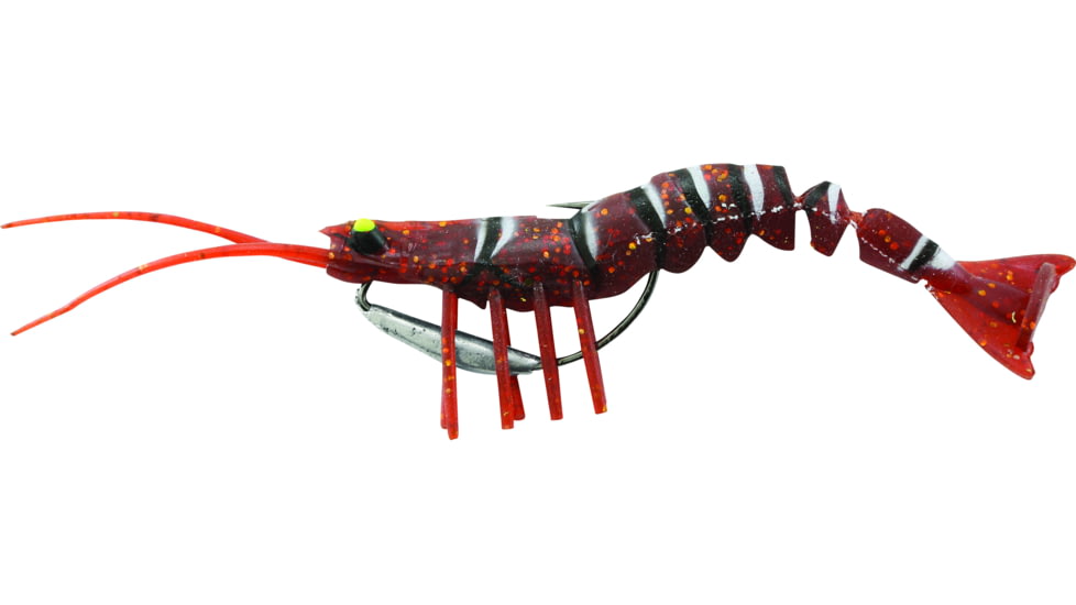 Savage Gear TPE 3D Shrimp Root Beer, 4in, 1/4oz, Sinking, MS-100-RB