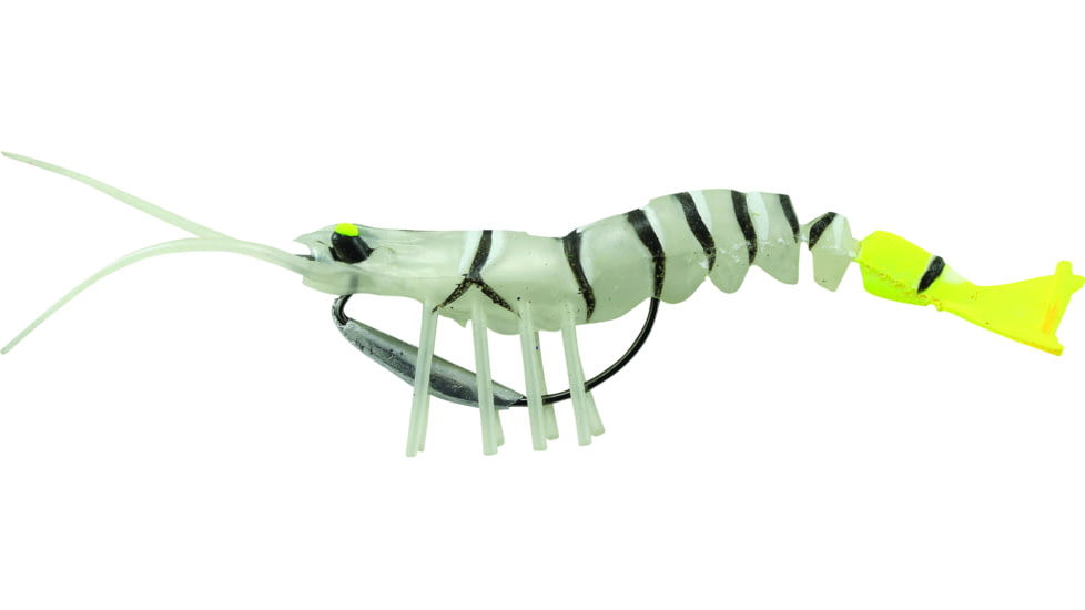 Savage Gear TPE 3D Shrimp White/Chart., 2 1/2in, 3/25oz Sinking, MS-65-WC