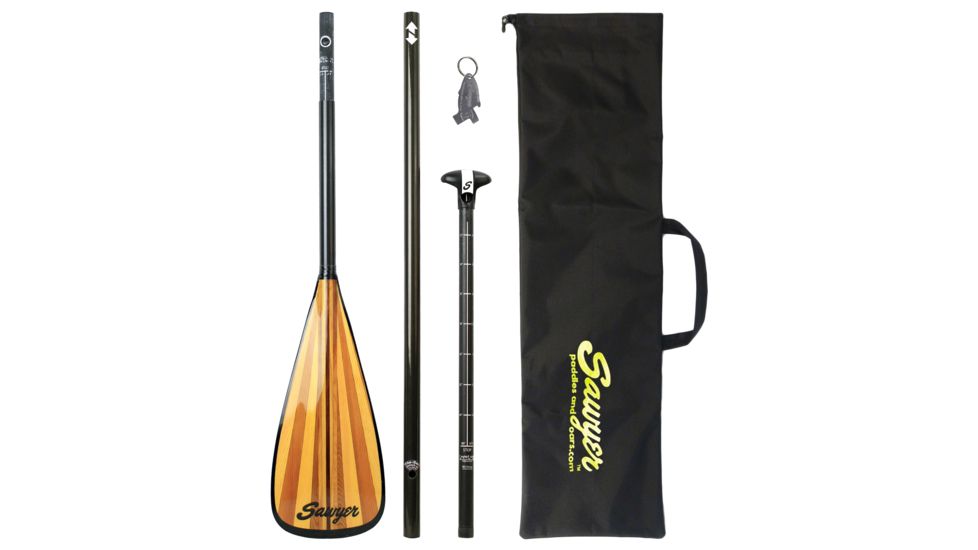 Mana Carbon QuickDraw Traveler Stand Up Paddle-Wood Grain