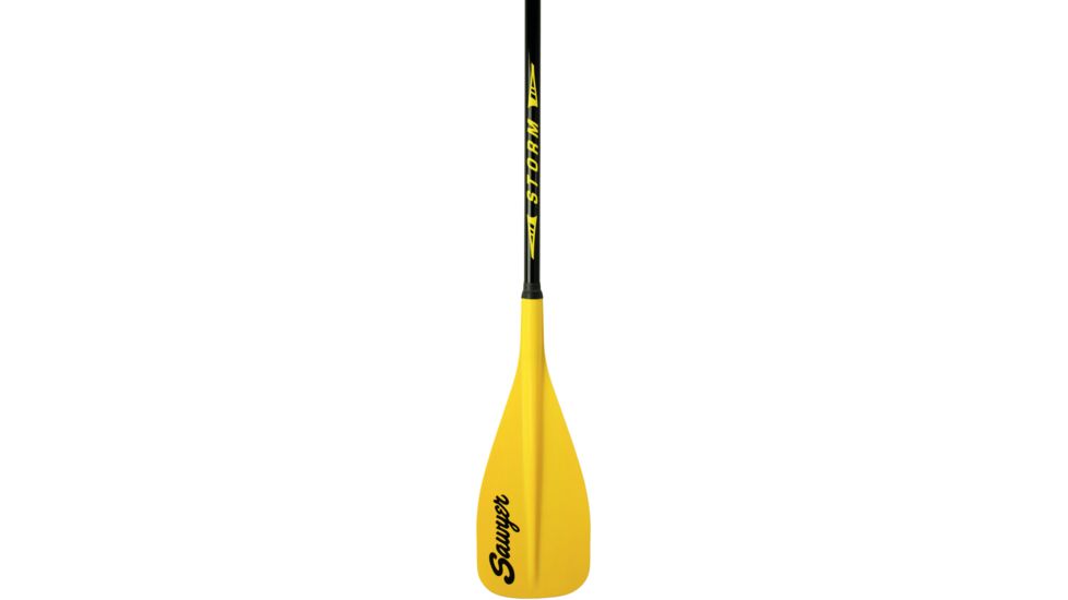 Storm QuickDraw 3 Piece Traveler SUP Paddle 100 sq in-Yellow Blade with Black Trim