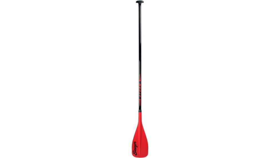Sawyer Paddles Storm SUP Paddle 100 sq in-Red Blade with Black Trim