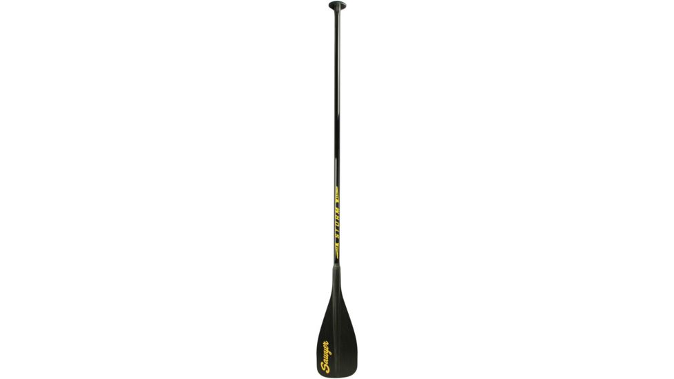 Sawyer Paddles Storm SUP Paddle 90 sq in-Black Blade with Yellow Trim