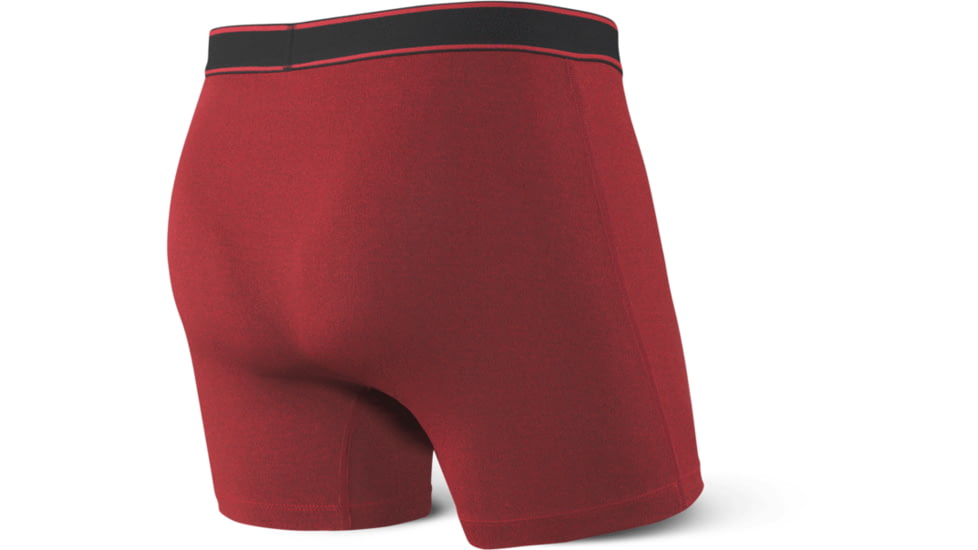 SAXX Daytripper Boxer Brief Fly - Mens, Red Heather, Extra Large, SXBB11F-RED-XL