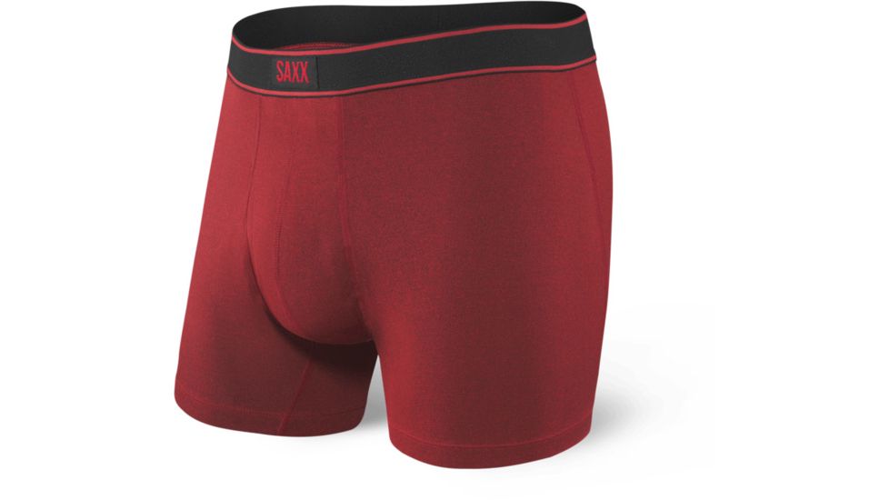 SAXX Daytripper Boxer Brief Fly - Mens, Red Heather, Extra Large, SXBB11F-RED-XL