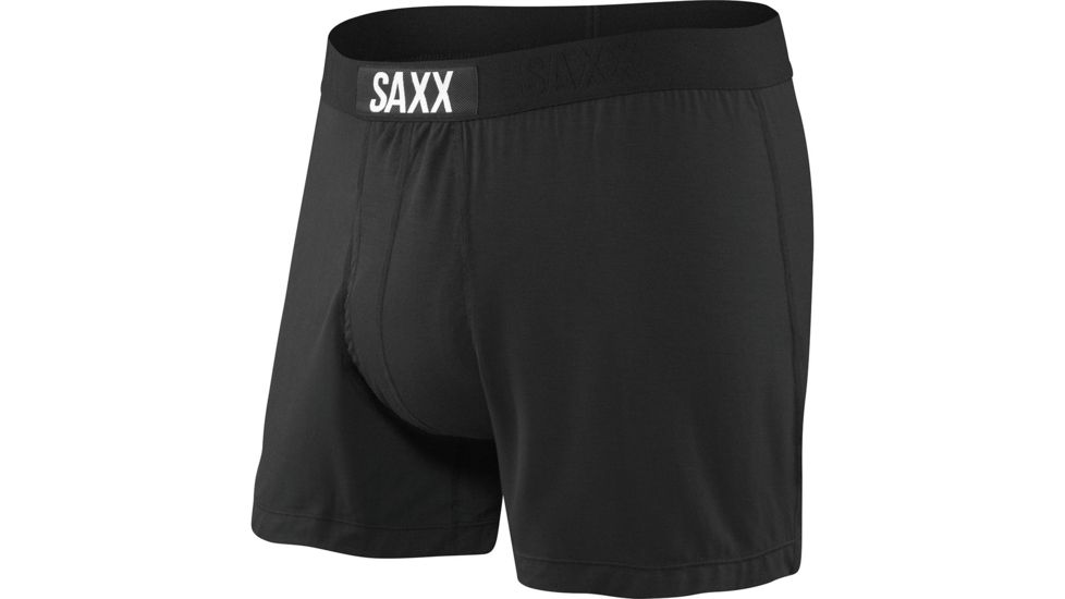 SAXX Free Agent Loose Fit Boxer w/Fly - Men's, Black, XL, SXLF30F-BLK-XL