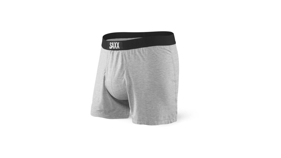 SAXX Free Agent Loose Fit Boxer w/Fly - Mens, Mid Gray Heather, 2XL, SXLF30F-MGH-XXL