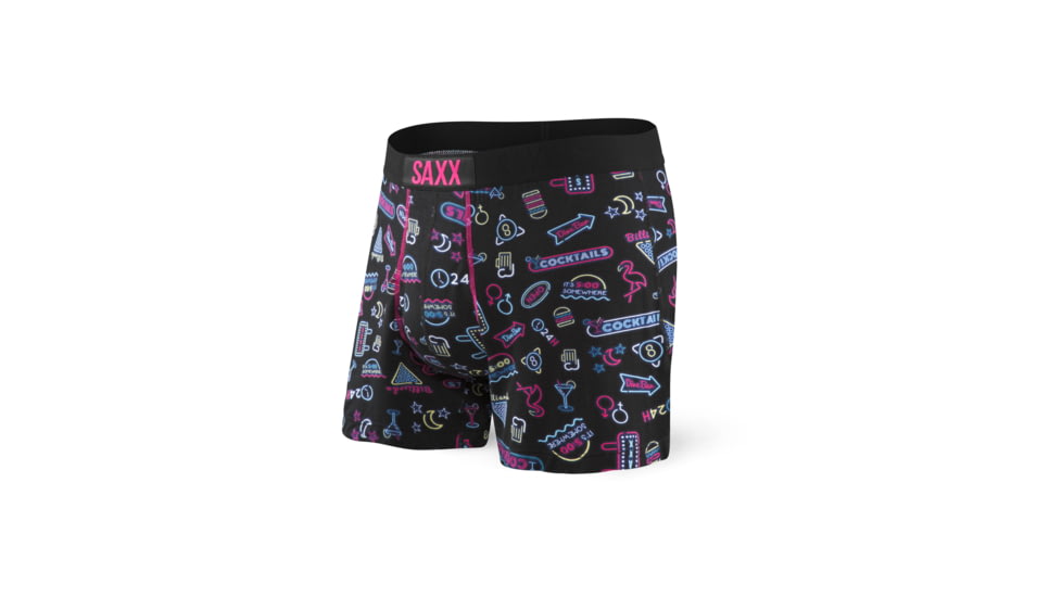 SAXX Free Agent Print Loose Fit Boxer w/Fly - Mens, Happy Hour, S, SXLF31F-HOU-S