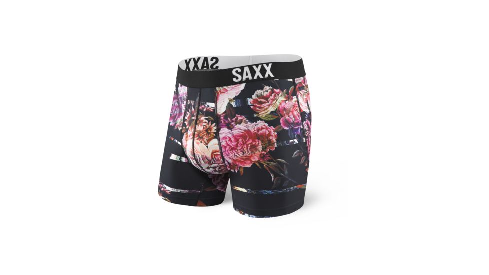 SAXX Fuse Boxer Brief - Mens, Floral Static, L, SXBB28-FLS-L