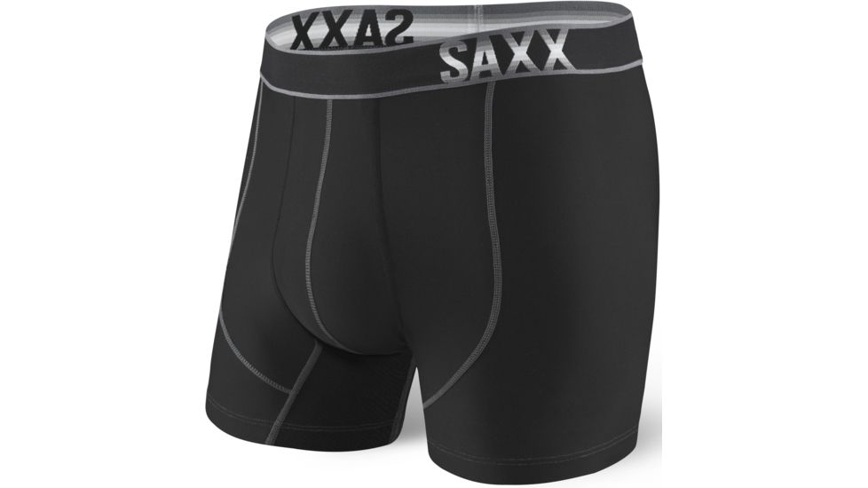 Saxx Impact Boxer - Men's-Black-X-Large