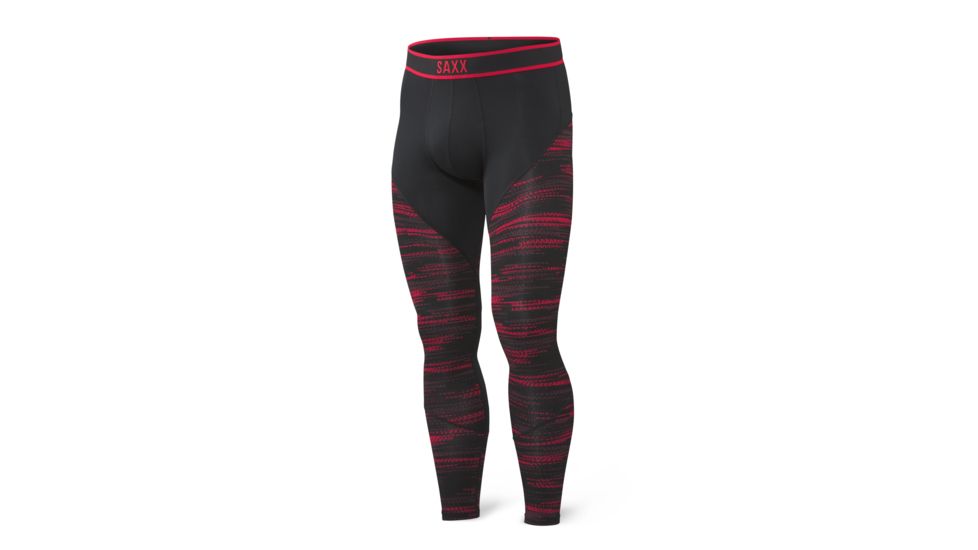 SAXX Kinetic Baselayer Tight - Mens, Red Road Runner, S, SXLJ27-RRR-S