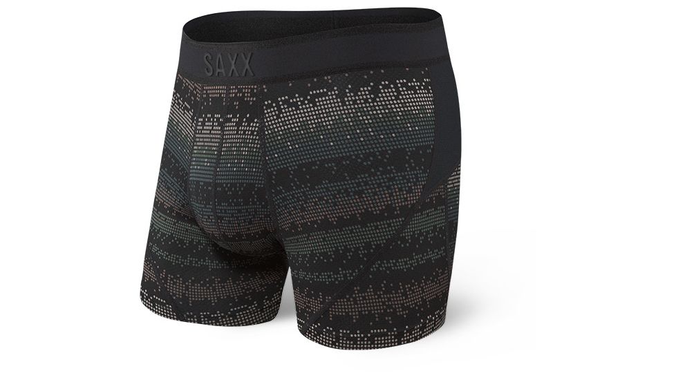 SAXX Kinetic Boxer Brief - Mens, Black Frequency, Large, SXBB27-FRQ-L