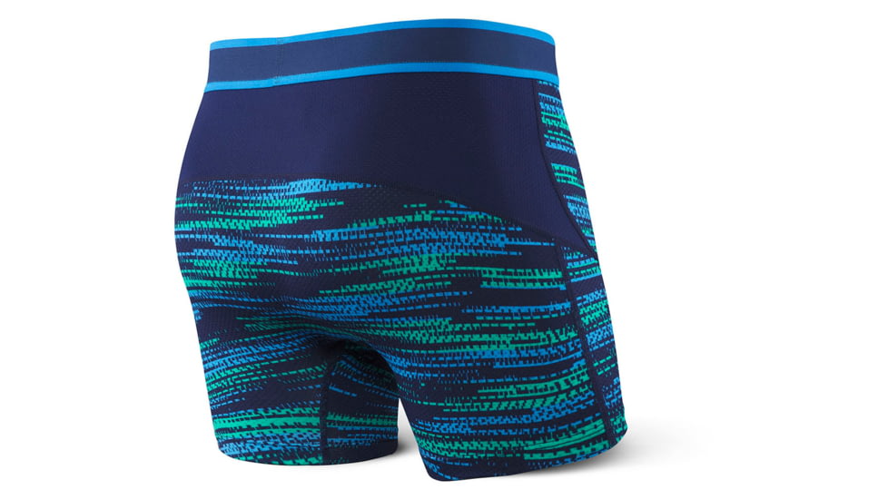 SAXX Kinetic Boxer Brief - Mens, Blue Road Runner, 2XL, SXBB27-BRR-XXL