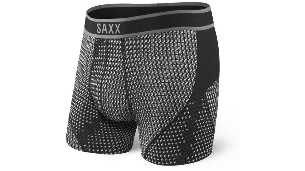 SAXX Kinetic Boxer Brief - Mens, Gray Skyscraper, L, SXBB27-GSS-L