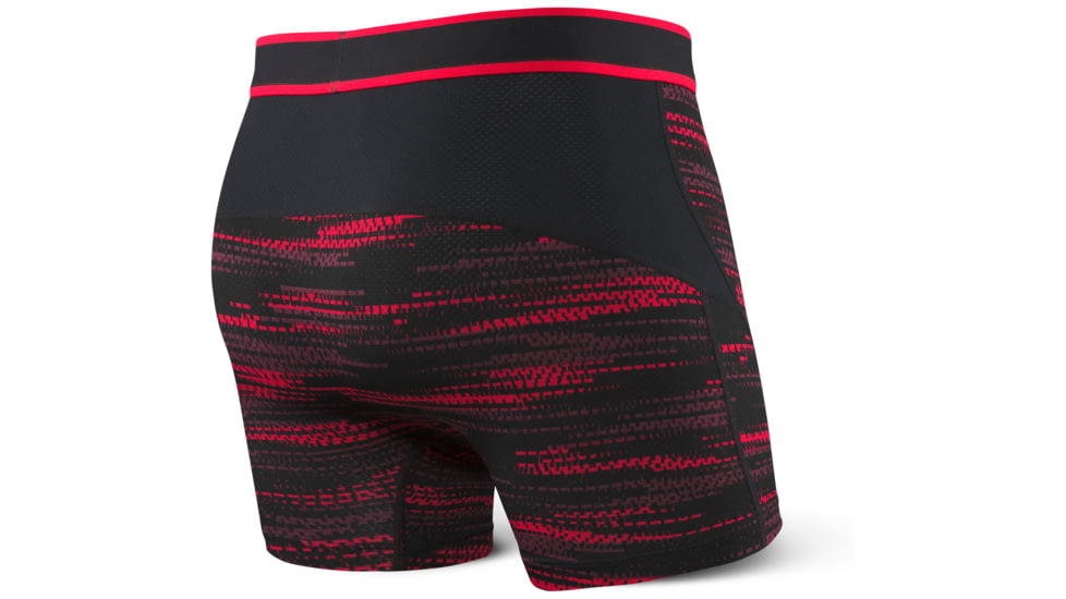 SAXX Kinetic Boxer Brief - Mens, Red Road Runner, L, SXBB27-RRR-L