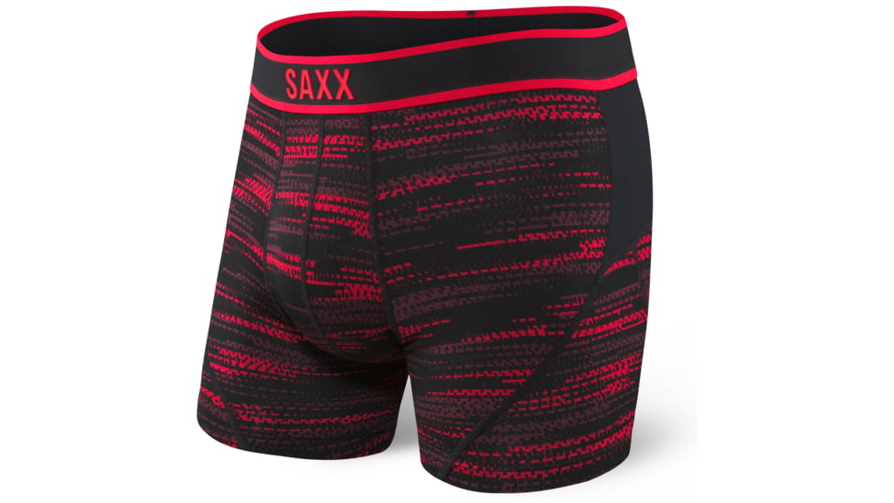SAXX Kinetic Boxer Brief - Mens, Red Road Runner, L, SXBB27-RRR-L