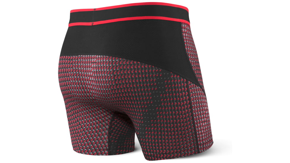 SAXX Kinetic Boxer Brief - Mens, Red Skyscraper, S, SXBB27-RES-S