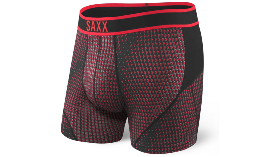 SAXX Kinetic Boxer Brief - Mens, Red Skyscraper, S, SXBB27-RES-S