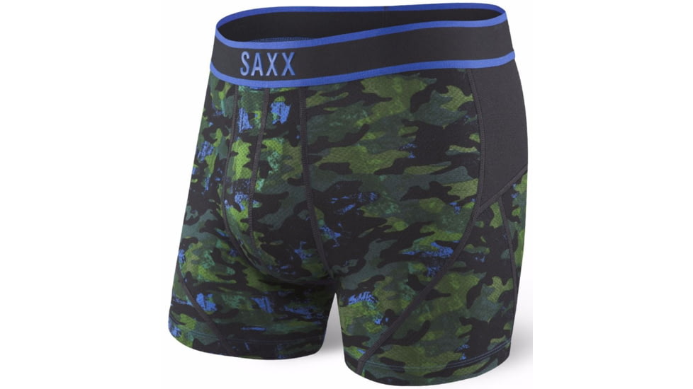 Saxx Kinetic Boxer - Men's-Royal Camo-Small