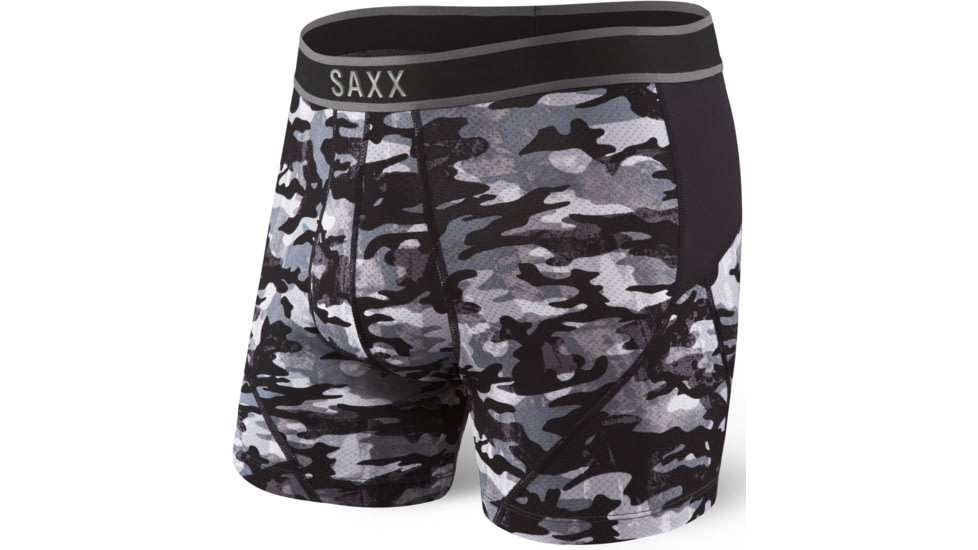 Saxx Kinetic Boxer - Men's-Shutter Gray Camo-X-Large
