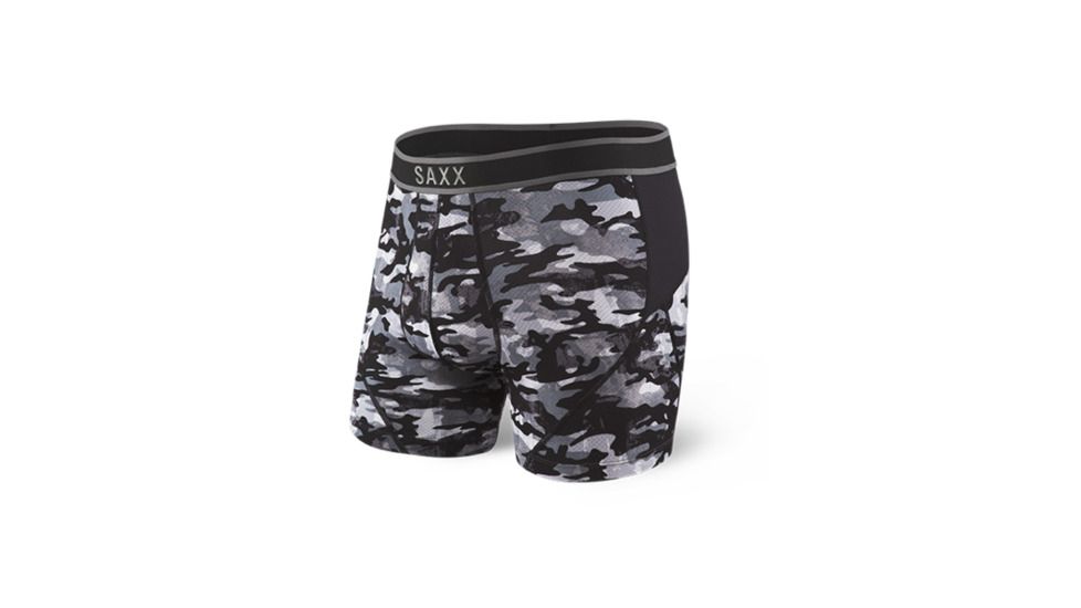 Saxx Kinetic Boxer - Mens-Shutter Gray Camo-X-Large