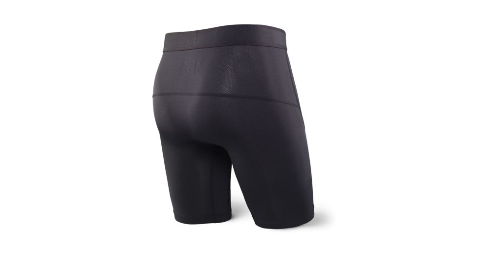 SAXX Kinetic Long Leg Boxer Brief - Mens, Blackout, 2XL, SXLL27-BLO-XXL
