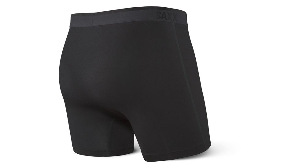 SAXX Platinum Boxer Brief Fly - Mens, Blackout, Small, SXBB42F-BLO-S