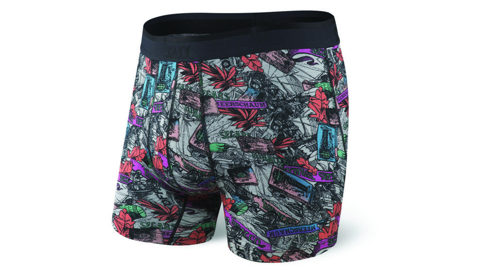 SAXX Platinum Boxer Brief Fly - Mens, Grey Htr Cubano, Medium, SXBB42F-CUB-M