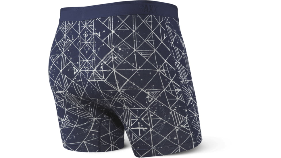 SAXX Platinum Boxer Brief Fly - Mens, Navy Pathfinder, Large, SXBB42F-NPF-L
