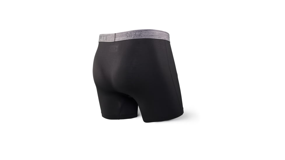 SAXX Platinum Boxer Brief w/Fly - Mens, Black/Dark Gray, 2XL, SXBB41F-BLK-XXL