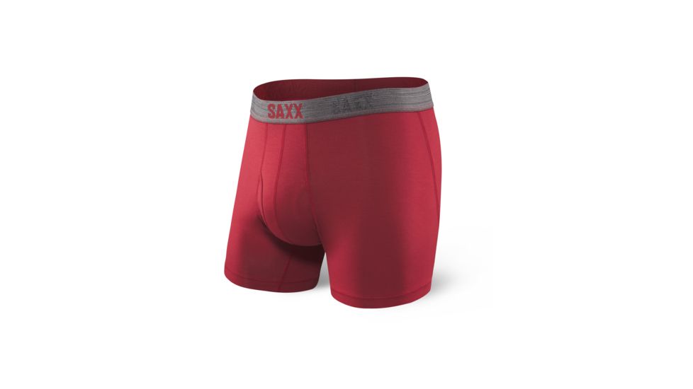 SAXX Platinum Boxer Brief w/Fly - Mens, Deep Red, S, SXBB41F-DER-S