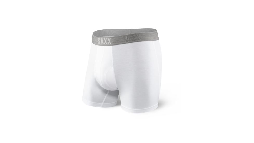 SAXX Platinum Boxer Brief w/Fly - Mens, White, L, SXBB41F-WHT-L