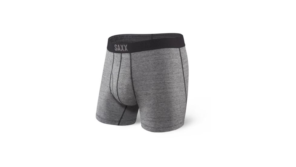 Saxx Platinum Boxer Fly - Mens, Rock Heather, Small, SXBB41F ROH S