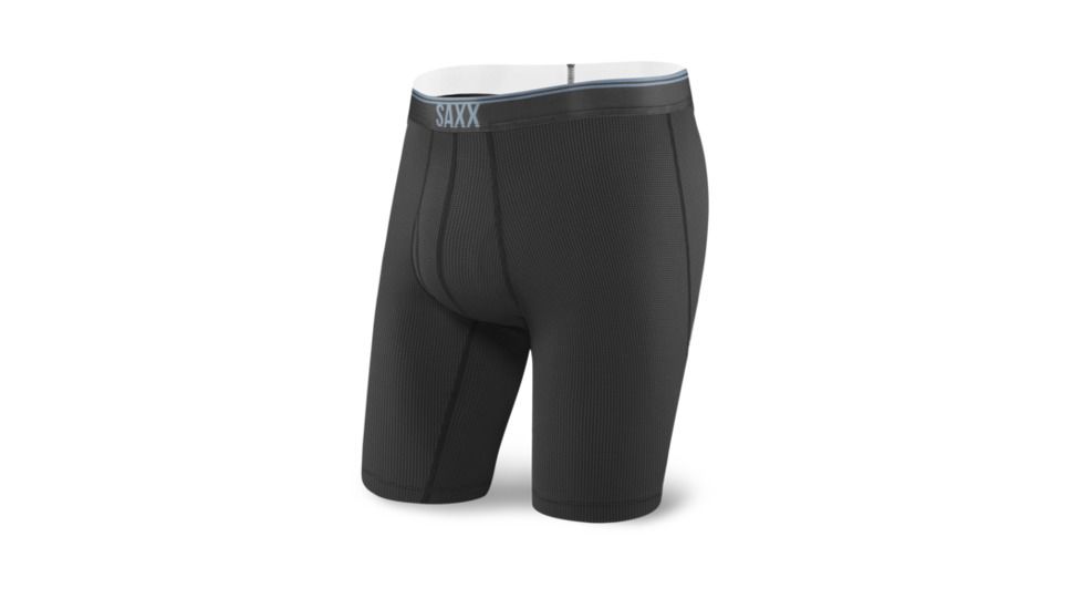 Saxx Quest 2.0 Long Leg Fly - Mens, Black, Small, SXLL70F BLK S