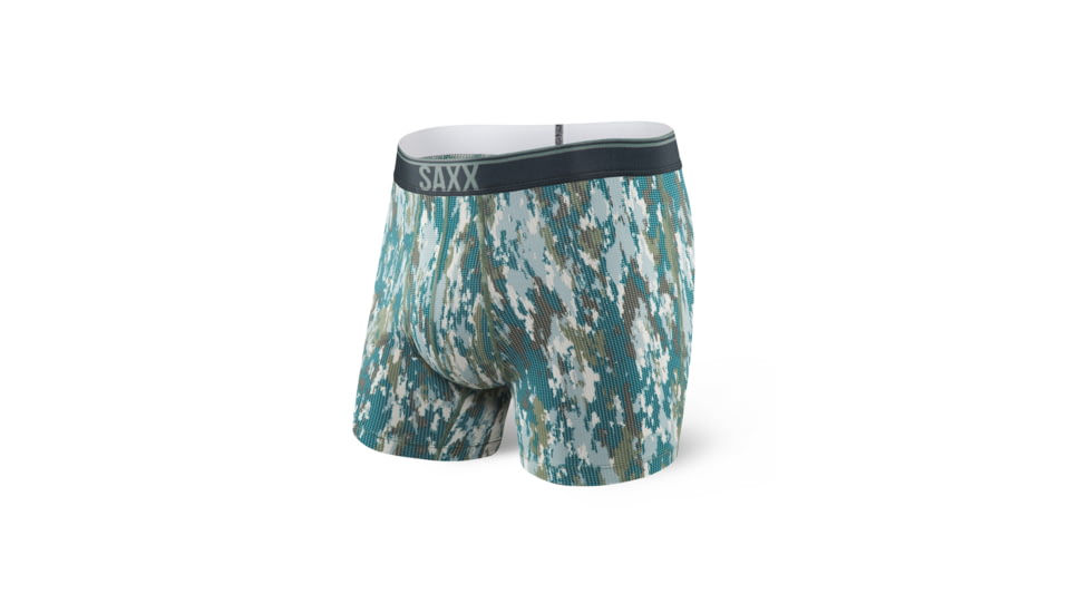 SAXX Quest 2.0 Print Boxer Brief w/Fly - Mens, Bark Camo, XL, SXBB71F-BCA-XL