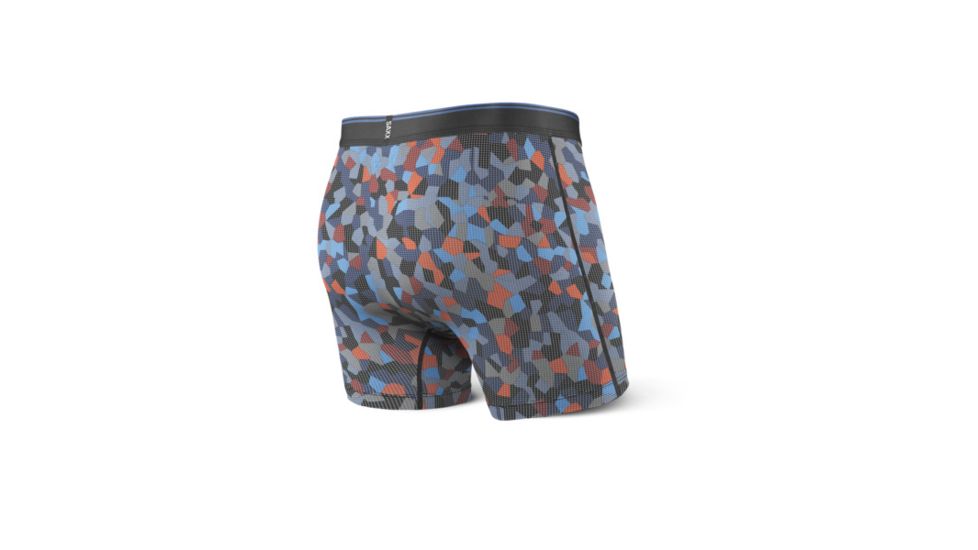 Saxx Quest 2.0 Print Boxer Fly - Mens, Navy Tile Camo, 2XL, SXBB71F NTC XXL