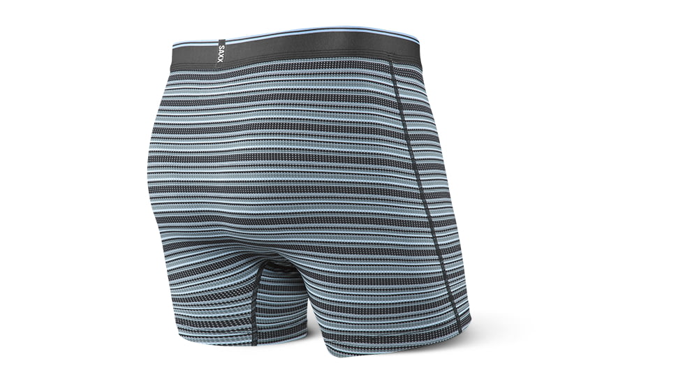SAXX Quest Boxer Brief Fly - Mens, Black Daybreak Stripe, Large, SXBB70F-BDS-L