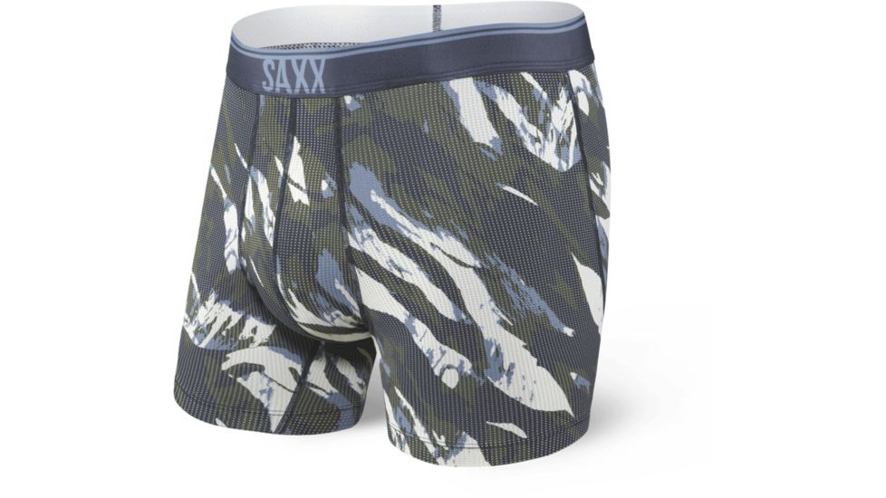 SAXX Quest Boxer Briefs Fly - Mens, Navy Mountain Camo, Large, SXBB70F-NMC-L