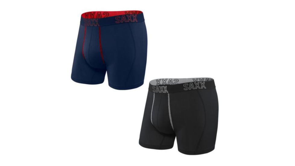 SAXX Shadow Boxer, 2-Pack - Mens, Black/Navy, M, SXPP2S-BLN-M