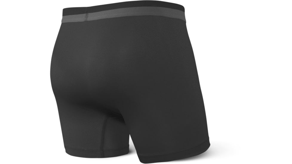 SAXX Sport Mesh Boxer Brief Fly - Mens, Black, Small, SXBB12F-BLK-S