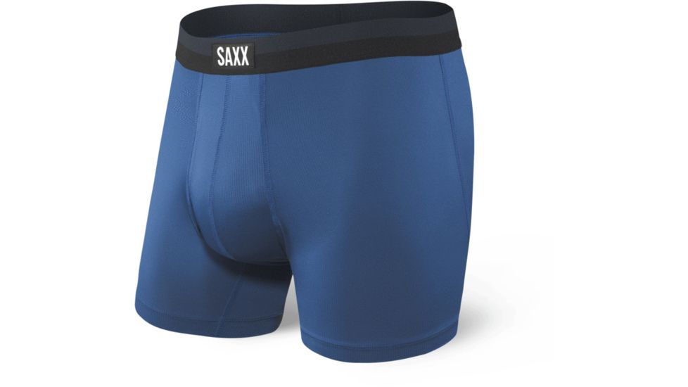 SAXX Sport Mesh Boxer Brief Fly - Mens, City Blue, Medium, SXBB12F-CIT-M