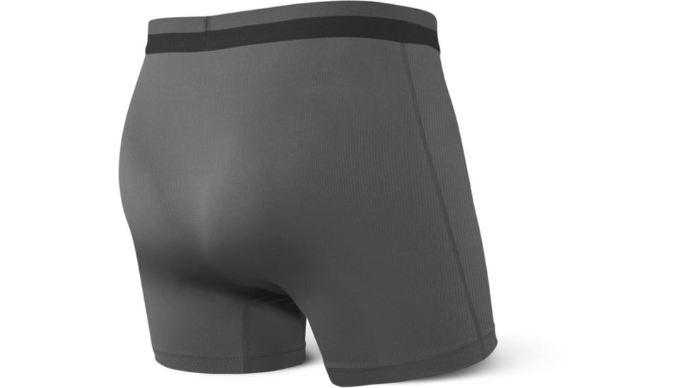 SAXX Sport Mesh Boxer Brief Fly - Mens, Graphite, Medium, SXBB12F-GRA-M