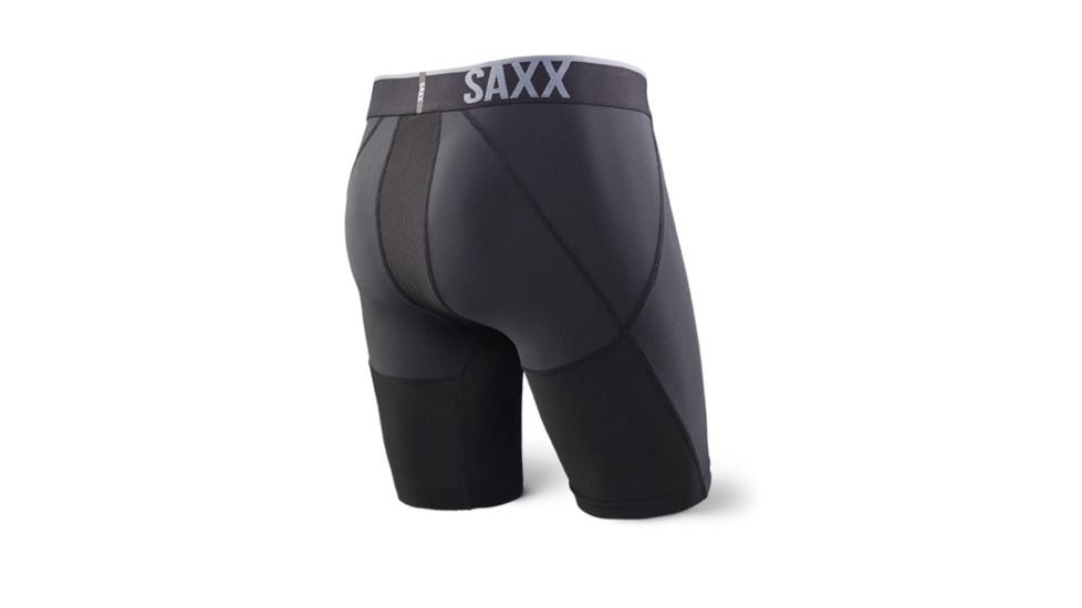 SAXX Strike Long Leg Boxer Brief - Men's, Blackout, XL, SXLM71-BLK-XL