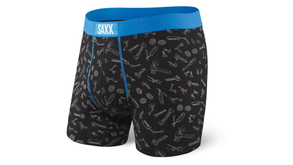 SAXX Ultra Boxer Brief Fly - Mens, Black Toolbox, Large, SXBB30F-BTB-L