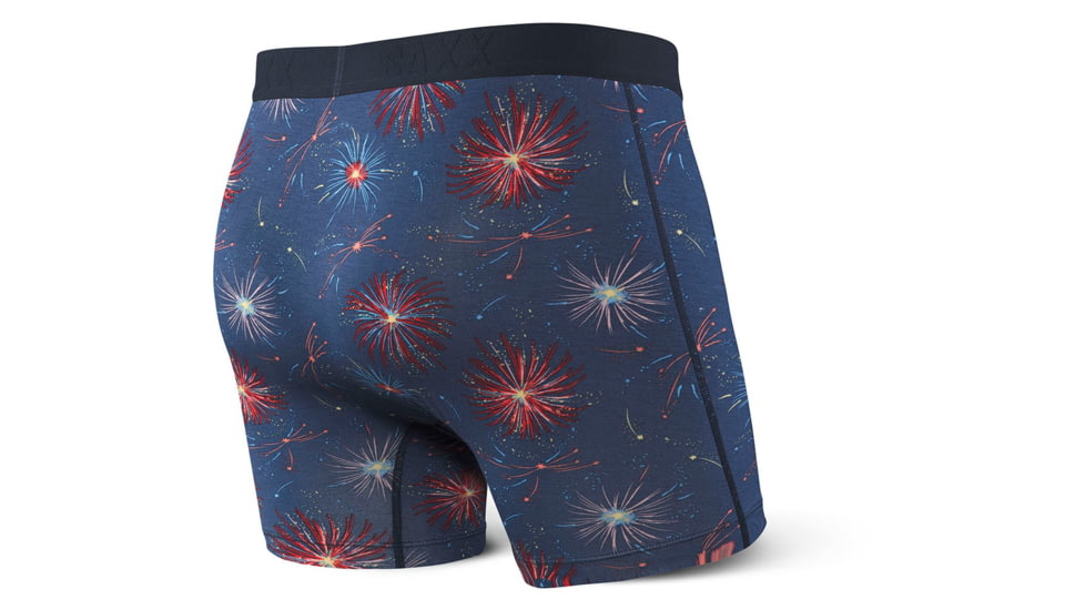 SAXX Ultra Boxer Brief Fly - Mens, Navy Fireworks, Extra Large, SXBB30F-NFW-XL