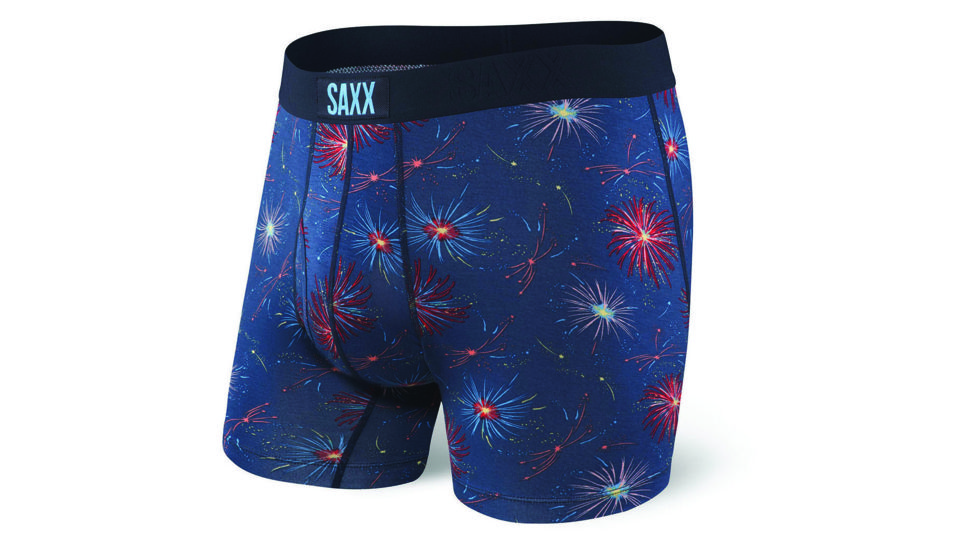 SAXX Ultra Boxer Brief Fly - Mens, Navy Fireworks, Extra Large, SXBB30F-NFW-XL