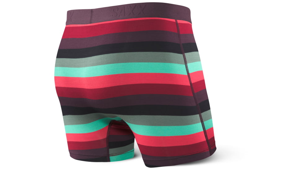 SAXX Ultra Boxer Brief w/Fly - Mens, Berry Cabana Stripe, M, SXBB30F-BCS-M