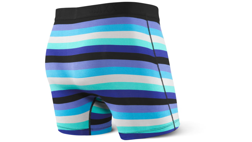 SAXX Ultra Boxer Brief w/Fly - Mens, Blue Cabana Stripe, M, SXBB30F-CBS-M